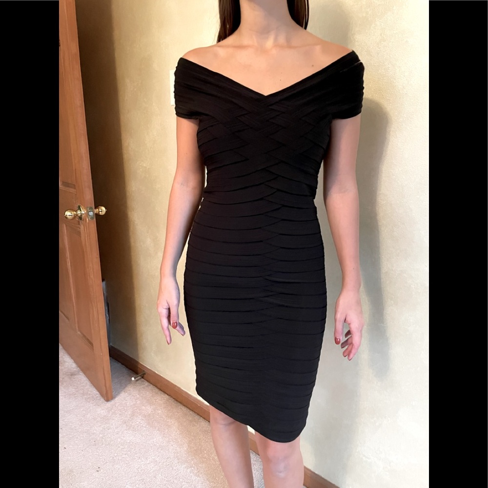 FRANK LYMAN DESIGN Black cocktail dress